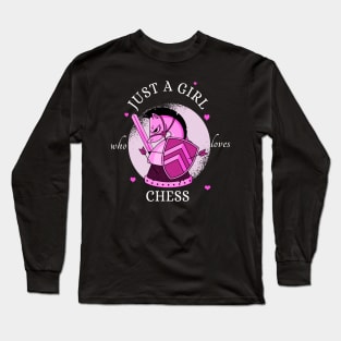 Just A Girl Who Loves Chess Long Sleeve T-Shirt